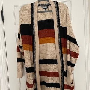 Express Striped Cardigan